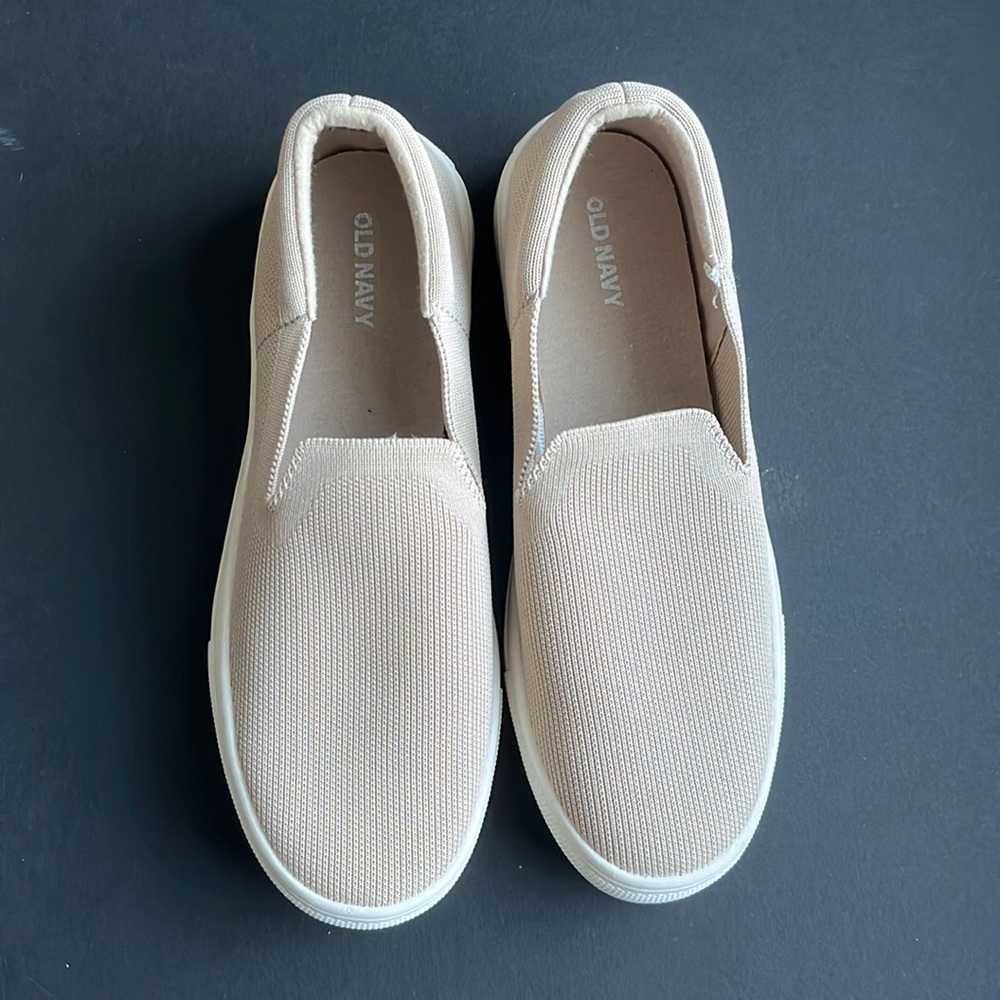 Soft knit slip on sneakers